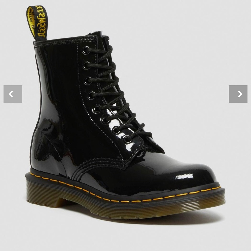 Dr. Martens Women’s Patent Leather Lace Up Boots